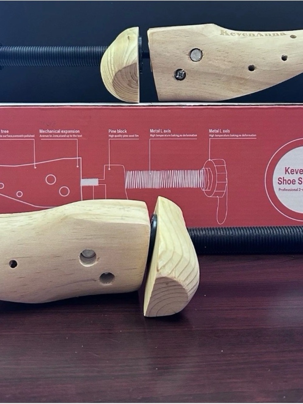 Kevin Anna shoe Stretcher - Natural Wood